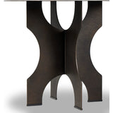 Featuring Round Bronze Side Table In Solid Iron by Four Hands at Amethyst Home. By the makers at Van Thiel, known for their antique-inspired pieces and hand-applied finishes. Solid iron with a textured bronze finish forms this unique, structured end table with industrial vibes.Overall Dimensions: 35.5"W x 35.5"L x 30"H
Collection: Van ThielColors: Bronze H. Amethyst Home provides interior design, new home construction design consulting, vintage area rugs, and lighting in the Scottsdale metro area.