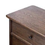 Featuring Russ Aged Oak Nightstand by Four Hands at Amethyst Home. Like an heirloom nightstand with two roomy drawers, this aged oak design has room for it all. Detailed with an overhang surface, carved edges top to bottom, angled legs and oval drawer pulls finished in dark gunmetal.
Collection: BoltonColors: Aged Oak, Aged Oak VeneerMaterials: Solid Oak, Oak. Amethyst Home provides interior design, new home construction design consulting, vintage area rugs, and lighting in the Seattle metro area.