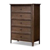 Featuring Russ Aged Oak Tall Dresser by Four Hands at Amethyst Home. Like an heirloom tallboy with six drawers, this aged oak dresser has room for it all. Detailed with an overhang surface, carved edges top to bottom, angled legs and oval drawer pulls finished in dark gunmetal.
Overall Dimensions: 21.0" L x 39.0 " W x 53.0" H
Collection: BoltonColors: Aged. Amethyst Home provides interior design, new home construction design consulting, vintage area rugs, and lighting in the Alpharetta metro area.