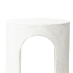 Featuring Samson Textured Lunar Concrete End Table by Four Hands at Amethyst Home. Made from textured white concrete, a cylinder shaped end table features a pill-shaped cutout for a light look. Subtle mottling adds a hint of texture.Collection: ChandlerColors: Textured Lunar ConcreteMaterials: Concrete Weight: 37.48 lbs. Amethyst Home provides interior design, new home construction design consulting, vintage area rugs, and lighting in the Omaha metro area.