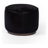 Featuring Sinclair Dark Hair On Hide Round Ottoman by Four Hands at Amethyst Home. This round ottoman can be placed just about anywhere, bringing with it a hip retro vibe. Covered in soft and luminous black hair-on hide, which is naturally warm and textural with authentic highlights.
Overall Dimensions: 22"W x 22"L x 18.50"H
Collection: WestgateColors: Sienna Brown ,Black Hair O. Amethyst Home provides interior design, new construction, custom furniture, and area rugs in the Washington metro area.