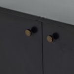 Featuring Soto Black Sideboard by Four Hands at Amethyst Home. Bring a softened industrial look to the dining room with a simple black-finished iron Soto Black Sideboard featuring bronzed iron hardware for modernity. Three roomy drawers plus generous closed cabinetry offer ample storage area for table linens, serveware and more.
Overall Dimensions: 74"W x 19"L x 34"H
Color. Amethyst Home provides interior design, new construction, custom furniture, and rugs for the Monterey, California metro area.