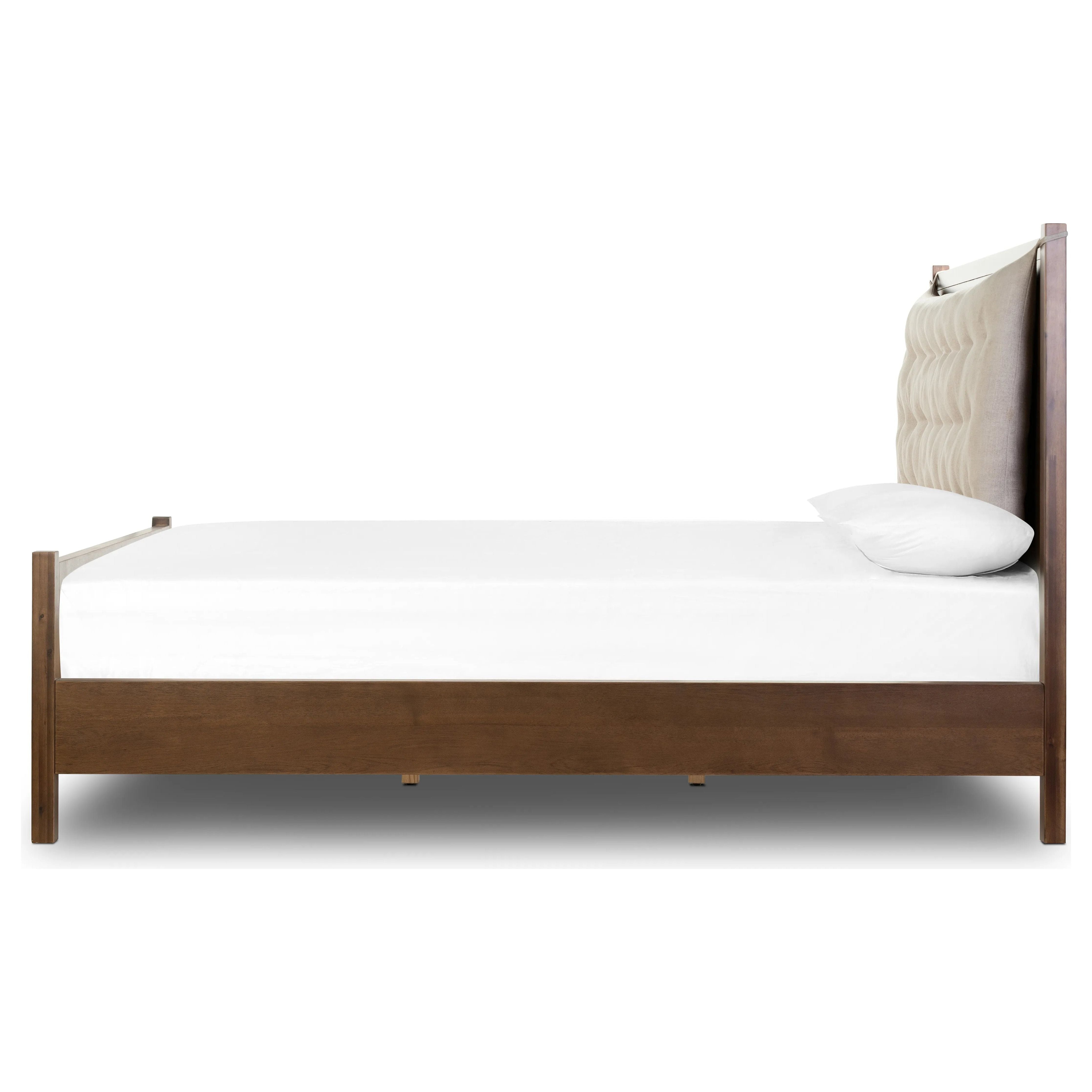 Featuring Sullivan Harbor Sand Bed by Four Hands at Amethyst Home. A simple, heavy wood bed frame with a removable sling cushion in a neutral fabric with blind button tufting. Choose the all-wood look or opt for a softer look with the pillow. The cushion is reinforced at the corners for added durability and easily removed for cleaning.
Collection: PattenCol. Amethyst Home provides interior design, new home construction design consulting, vintage area rugs, and lighting in the San Diego metro area.