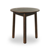 Featuring The Aged Brown Pimms Table by Four Hands at Amethyst Home. Brown-finished pine forms a versatile three-legged end table with a playful feel. By the makers at Van Thiel, known for their antique-inspired pieces and hand-applied finishes.Overall Dimensions: 24.75"W x 24.75"L x 26"H
Collection: Van ThielColors: Aged Bronze ,Aged Brown Veneer ,Aged Bro. Amethyst Home provides interior design, new home construction design consulting, vintage area rugs, and lighting in the Charlotte metro area.