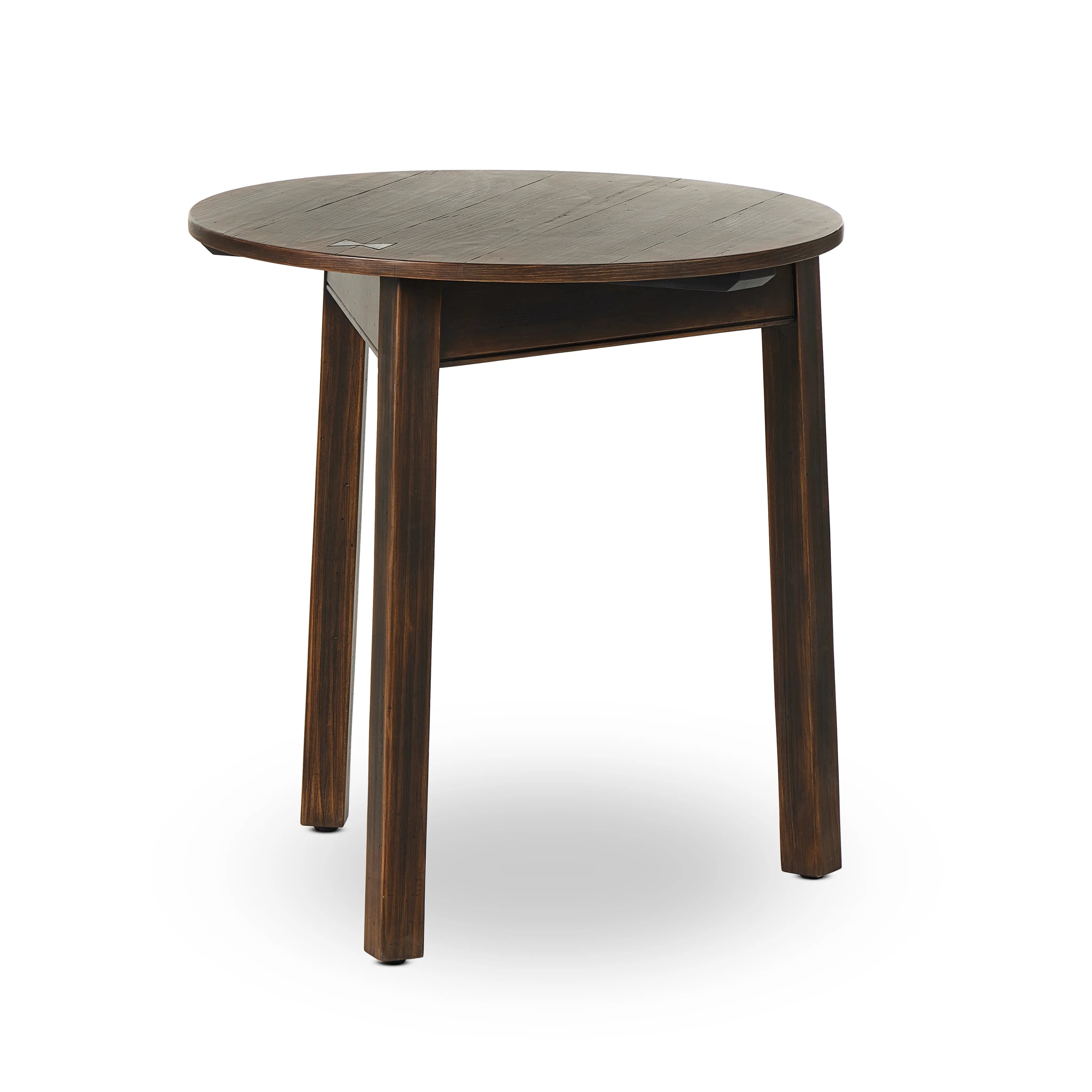 Featuring The Aged Brown Pimms Table by Four Hands at Amethyst Home. Brown-finished pine forms a versatile three-legged end table with a playful feel. By the makers at Van Thiel, known for their antique-inspired pieces and hand-applied finishes.Overall Dimensions: 24.75"W x 24.75"L x 26"H
Collection: Van ThielColors: Aged Bronze ,Aged Brown Veneer ,Aged BrownMa. Amethyst Home provides interior design, new home construction design consulting, vintage area rugs, and lighting in the Miami metro area.