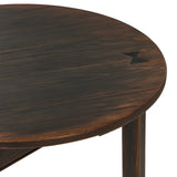 Featuring The Aged Brown Pimms Table by Four Hands at Amethyst Home. Brown-finished pine forms a versatile three-legged end table with a playful feel. By the makers at Van Thiel, known for their antique-inspired pieces and hand-applied finishes.Overall Dimensions: 24.75"W x 24.75"L x 26"H
Collection: Van ThielColors: Aged Bronze ,Aged Brown Veneer ,Aged Bro. Amethyst Home provides interior design, new home construction design consulting, vintage area rugs, and lighting in the San Diego metro area.