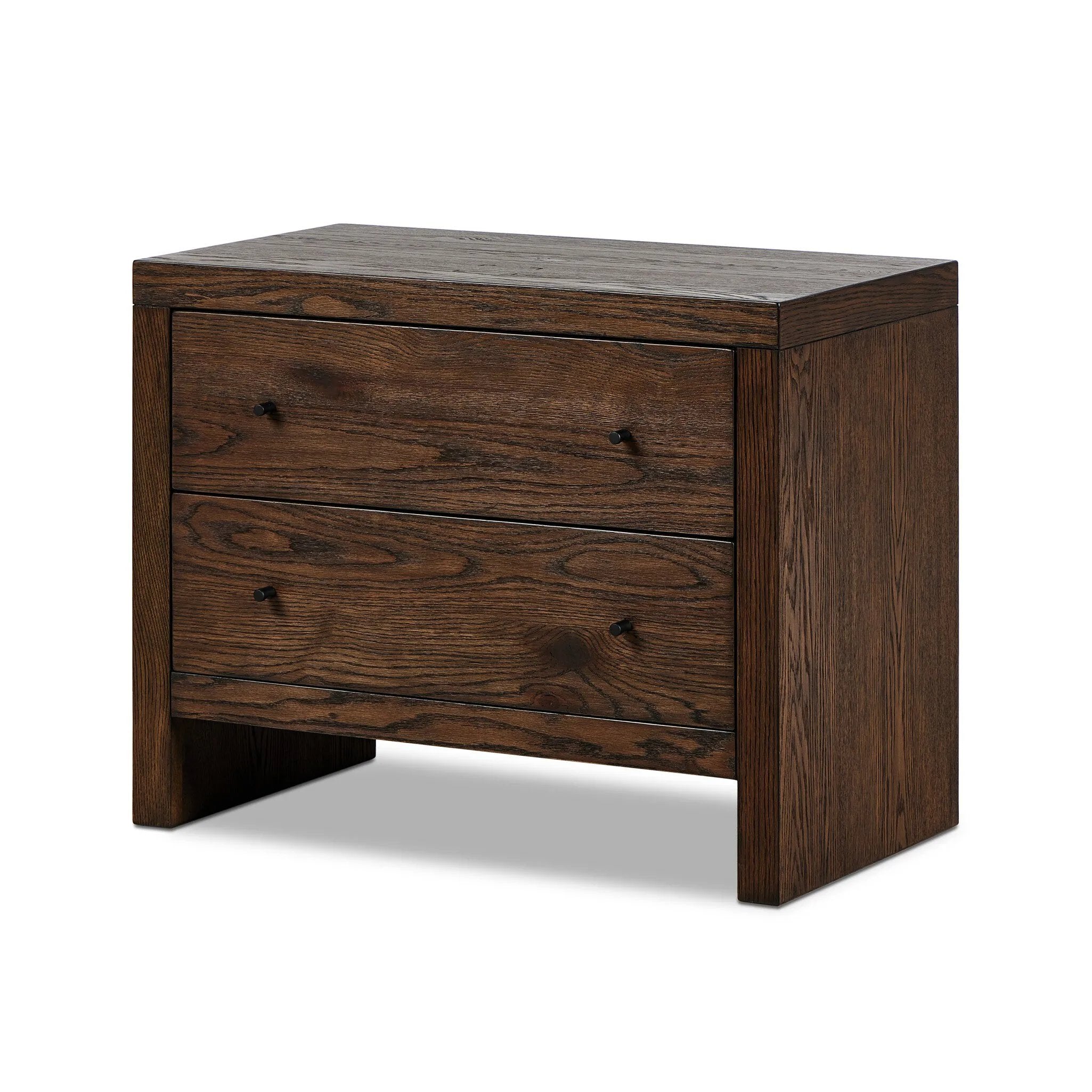 Featuring Torrington Umber Oak Nightstand by Four Hands at Amethyst Home. Straight planks of solid umber oak and veneer encase this spacious dresser for an understated modern look. Deep wood grain adds natural character. Invisible wireless charging for Android and Apple products.
Collection: HamiltonColors: Umber Oak, Umber Oak VeneerMaterials: Resawn Oak,. Amethyst Home provides interior design, new home construction design consulting, vintage area rugs, and lighting in the Alpharetta metro area.