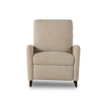 Featuring Wallen Nova Taupe Recliner by Four Hands at Amethyst Home. A midcentury-inspired recliner gets an update with subtle curves throughout. Designed with a hidden push-back reclining functionality and feather fiber blend cushioning, including a loose back cushion. Performance fabrics are specially created to withstand spills, stains, high traffic and . Amethyst Home provides interior design, new home construction design consulting, vintage area rugs, and lighting in the San Diego metro area.