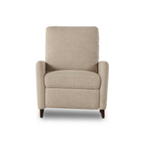 Featuring Wallen Nova Taupe Recliner by Four Hands at Amethyst Home. A midcentury-inspired recliner gets an update with subtle curves throughout. Designed with a hidden push-back reclining functionality and feather fiber blend cushioning, including a loose back cushion. Performance fabrics are specially created to withstand spills, stains, high traffic and . Amethyst Home provides interior design, new home construction design consulting, vintage area rugs, and lighting in the San Diego metro area.