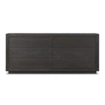 Featuring Warby Worn Black Oak 6 Drawer Dresser by Four Hands at Amethyst Home. Black-finished oak shapes a streamlined box-style dresser, with lap joint corners for a detail-driven touch.
Overall Dimensions: 18.0" L x 75.0 " W x 32.0" H
Collection: BennettColors: Worn Black Oak, Worn Black VeneerMaterials: Solid Oak, Thick Oak VeneerWeight: 308.2 lbs. Amethyst Home provides interior design, new home construction design consulting, vintage area rugs, and lighting in the Charlotte metro area.