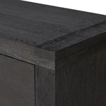 Featuring Warby Worn Black Oak 6 Drawer Dresser by Four Hands at Amethyst Home. Black-finished oak shapes a streamlined box-style dresser, with lap joint corners for a detail-driven touch.
Overall Dimensions: 18.0" L x 75.0 " W x 32.0" H
Collection: BennettColors: Worn Black Oak, Worn Black VeneerMaterials: Solid Oak, Thick Oak VeneerWeight: 308.2 lbs. Amethyst Home provides interior design, new home construction design consulting, vintage area rugs, and lighting in the Seattle metro area.