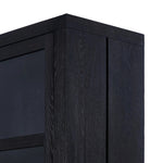 Featuring Warby Worn Black Cabinet by Four Hands at Amethyst Home. This minimal-inspired bookcase is crafted from a mix of solid oak and worn black veneer. Featuring glass-front doors and spacious shelves for storage and display.
Overall Dimensions: 18.0" L x 42.0" W x 94.0" H
Collection: BennettColors: Worn Black Veneer, Worn Black OakMaterials: Thick Oak. Amethyst Home provides interior design, new home construction design consulting, vintage area rugs, and lighting in the Washington metro area.