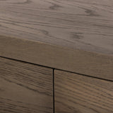 Featuring Warby Worn Oak 6 Drawer Dresser by Four Hands at Amethyst Home. Worn oak shapes a streamlined box-style dresser, with lap joint corners for a detail-driven touch.
Overall Dimensions: 18.0" L x 75.0 " W x 32.0" H
Collection: BennettColors: Worn Oak, Worn Oak VeneerMaterials: Solid Oak, Oak VeneerWeight: 308.2 lbs. Amethyst Home provides interior design, new home construction design consulting, vintage area rugs, and lighting in the Des Moines metro area.