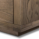 Featuring Warby Worn Oak 6 Drawer Dresser by Four Hands at Amethyst Home. Worn oak shapes a streamlined box-style dresser, with lap joint corners for a detail-driven touch.
Overall Dimensions: 18.0" L x 75.0 " W x 32.0" H
Collection: BennettColors: Worn Oak, Worn Oak VeneerMaterials: Solid Oak, Oak VeneerWeight: 308.2 lbs. Amethyst Home provides interior design, new home construction design consulting, vintage area rugs, and lighting in the Salt Lake City metro area.
