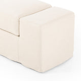 Featuring Wide Arm Natural Slipcover Accent Bench by Four Hands at Amethyst Home. Bold dimensions define this monolithic accent bench. Durable and soft to the touch, Libeco™-sourced linens are artisan-made and free of toxic chemicals. Slipcovered styles are fully removable and machine-washable for easy care.Overall Dimensions: 78.50"W x 20"L x 20"HColors:. Amethyst Home provides interior design, new home construction design consulting, vintage area rugs, and lighting in the Kansas City metro area.