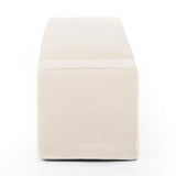 Featuring Wide Arm Natural Slipcover Accent Bench by Four Hands at Amethyst Home. Bold dimensions define this monolithic accent bench. Durable and soft to the touch, Libeco™-sourced linens are artisan-made and free of toxic chemicals. Slipcovered styles are fully removable and machine-washable for easy care.Overall Dimensions: 78.50"W x 20"L x 20"HColo. Amethyst Home provides interior design, new home construction design consulting, vintage area rugs, and lighting in the Salt Lake City metro area.