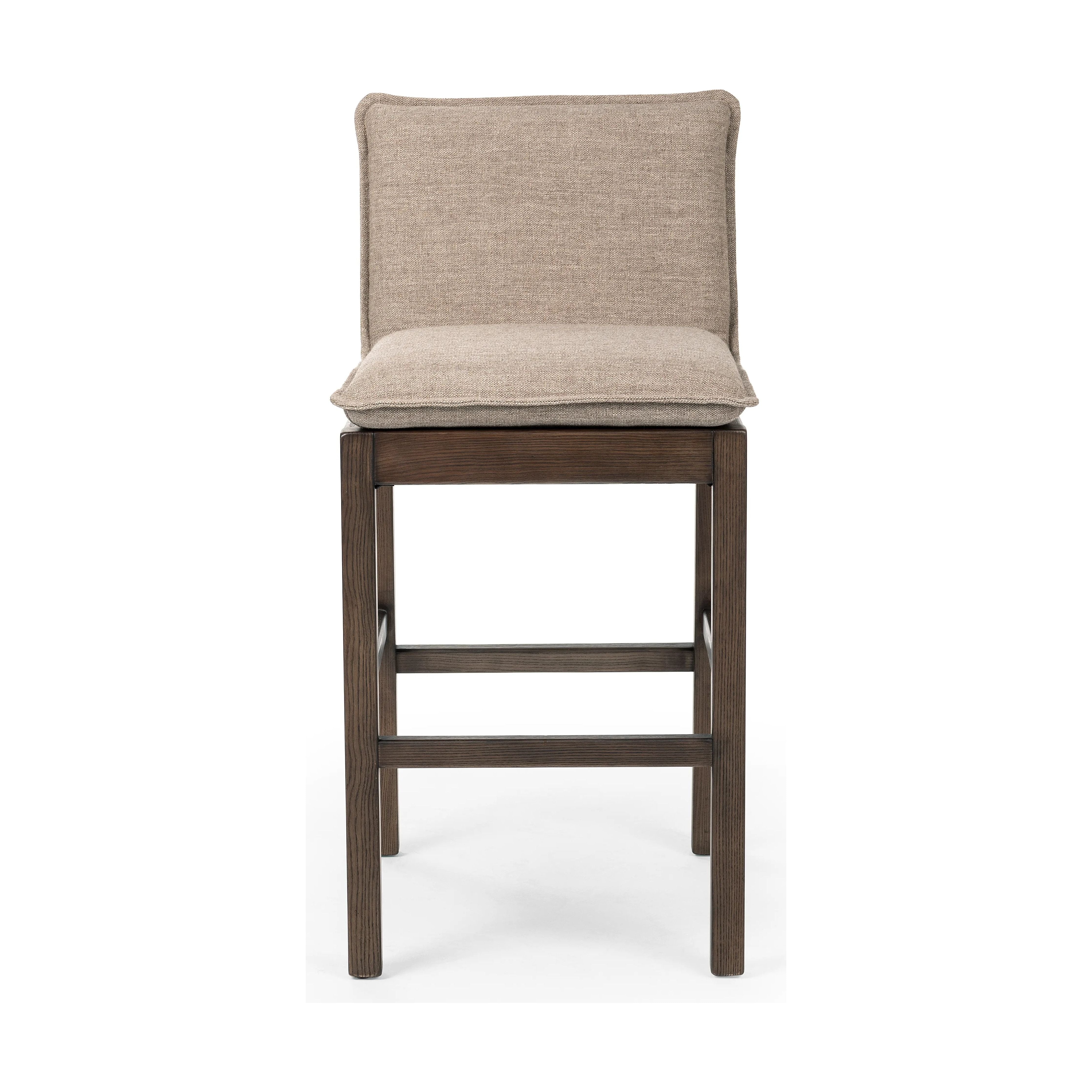 Featuring Wilmington Alcala Fawn-Bar Stool by Four Hands at Amethyst Home. Almond-finished parawood frames cushioned seating upholstered in high-performance fabric. Perfectly sized for the bar.Overall Dimensions: 25.5"W x 20"L x 41"H
Collection: AshfordColors: Alcala Fawn ,Almond Nettlewood ,Sonoma CocoMaterials: 70%Pl, 20%Vi, 10%Li ,Solid Nettlewood ,Top G. Amethyst Home provides interior design, new home construction design consulting, vintage area rugs, and lighting in the Nashville metro area.