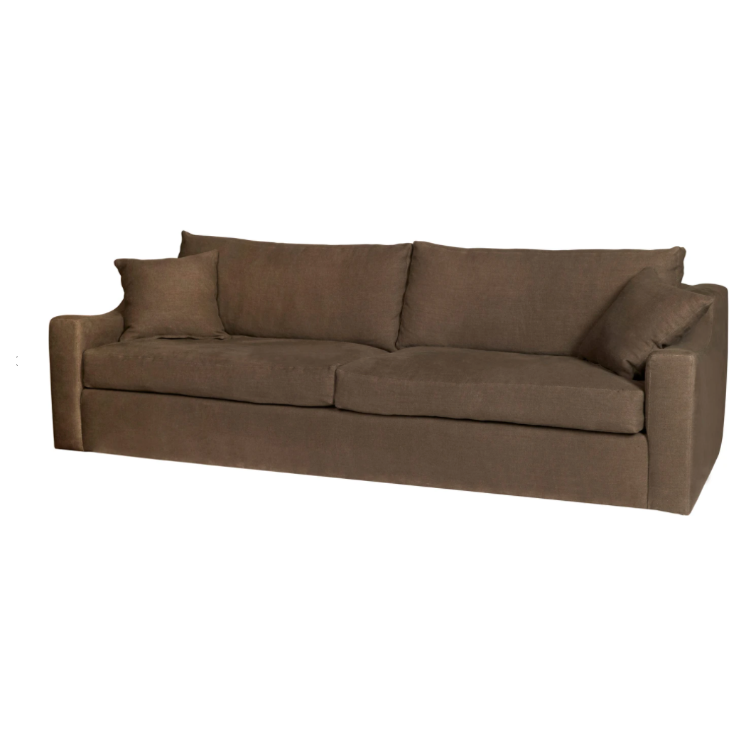 Featuring Grant Upholstered 108" Sofa by Cisco Brothers at Amethyst Home. We love the unique, modern shape of this Grace 108" Sofa by Cisco Home. With the bench seat and curve shape, this will elevate your living space for years to come!
Overall: 108"w x 40"d x 28"hSitting Space: 82"w x 24"dSeat Height: 17"hArm Height: 20". Amethyst Home provides interior design, new home construction design consulting, vintage area rugs, and lighting in the Nashville metro area.