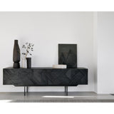 Featuring Graphic TV Cupboard by Ethnicraft at Amethyst Home. In his quest to add movement to the surface, our designer Alain van Havre started layering and combining triangular shapes. Before he knew it, he had created an interesting composition out of teak. Originally used for our popular Teak Graphic sideboard, the pattern now translates perfectly to a new TV cupboard.
This Graphic TV cupb. Amethyst Home provides interior design services, furniture, rugs, and lighting in the Seattle metro area.