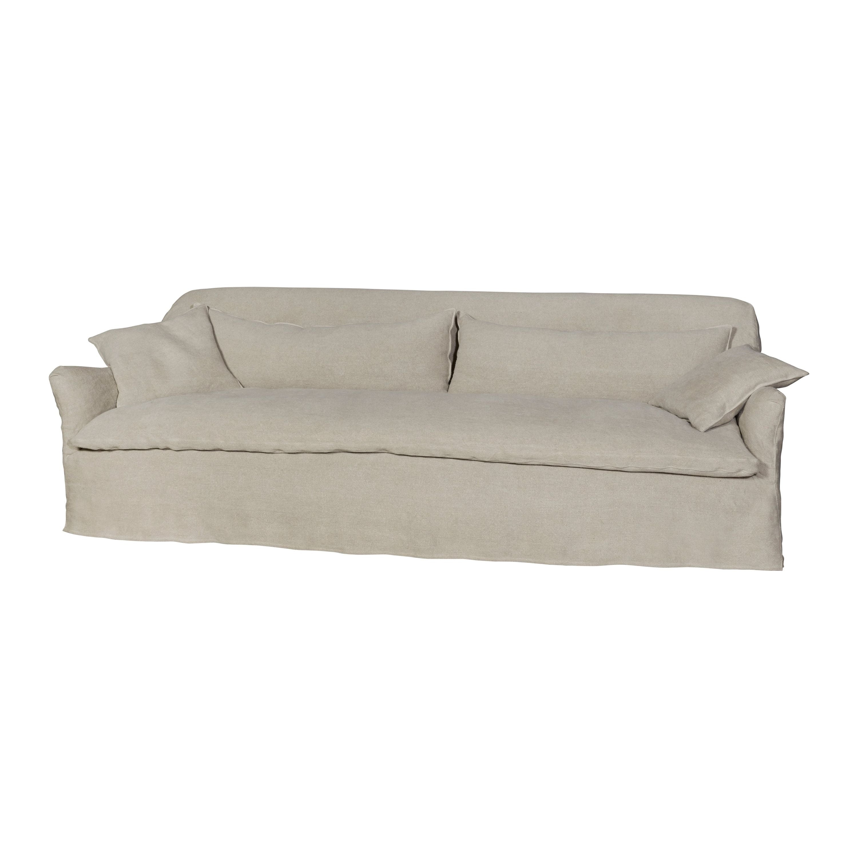 Featuring Hazel Sofa Family by Cisco Brothers at Amethyst Home. With pleats on the arms and a comfortable bench seat, the Hazel Sofa Family by Cisco Brothers effortlessly combines style and serenity. This sofa is guaranteed to make your living room look comfortable and cozy. Ideal spot to catch a breath during your weekday rush, or to enjoy a movie marathon . Amethyst Home provides interior design, new home construction design consulting, vintage area rugs, and lighting in the Houston metro area.