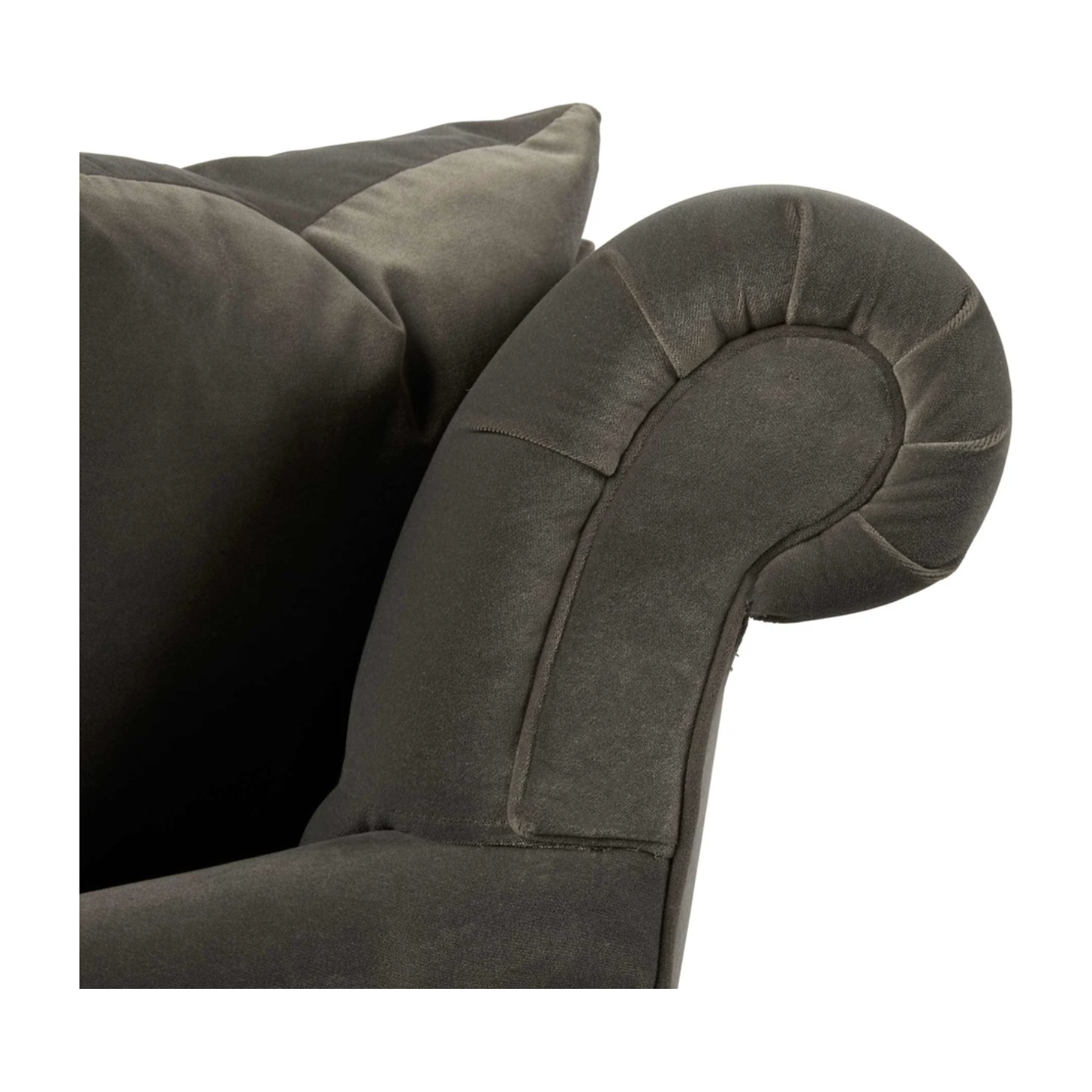 Featuring Henderson Upholstered 96" Sofa by Cisco Brothers at Amethyst Home. This romantic Henderson Upholstered Sofa Family by Cisco Brothers anchors your space with classic style elegantly appointed in this collection. The Henderson is a true style sophisticate with a button-tufted back and graceful curves. The Dimitri legs complete the look with beautif.  Amethyst Home provides interior design, new home construction design consulting, vintage area rugs, and lighting in the Nashville metro area.