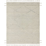 Featuring Iman Ivory / Light Grey Hand-Knotted Rug by Loloi at Amethyst Home. A new take on Moroccan style rugs, theIman Ivory/Light Grey Area Rug is hand knotted of wool and cotton by skilled artisans in India. The surface features linear and braided details, creating tonal variations that make each piece unique. Plus, each design is finished with playful fr.  Amethyst Home provides interior design, new home construction design consulting, vintage area rugs, and lighting in the Dallas metro area.