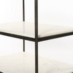 Featuring Tatum Nightstand - Hammered Gray by Four Hands at Amethyst Home. A luxe alternative to nightstands -- this Tatum marble nightstand is sophisticated, easy to style, and we love the proportions with a king sized bed.
Overall Dimensions: 25"W x 18"L x 26"H
Colors: Hammered Grey W/Clear Powder Coat, Polished White MarbleMaterials: Iron, Solid Mar.  Amethyst Home provides interior design, new home construction design consulting, vintage area rugs, and lighting in the Newport Beach metro area.