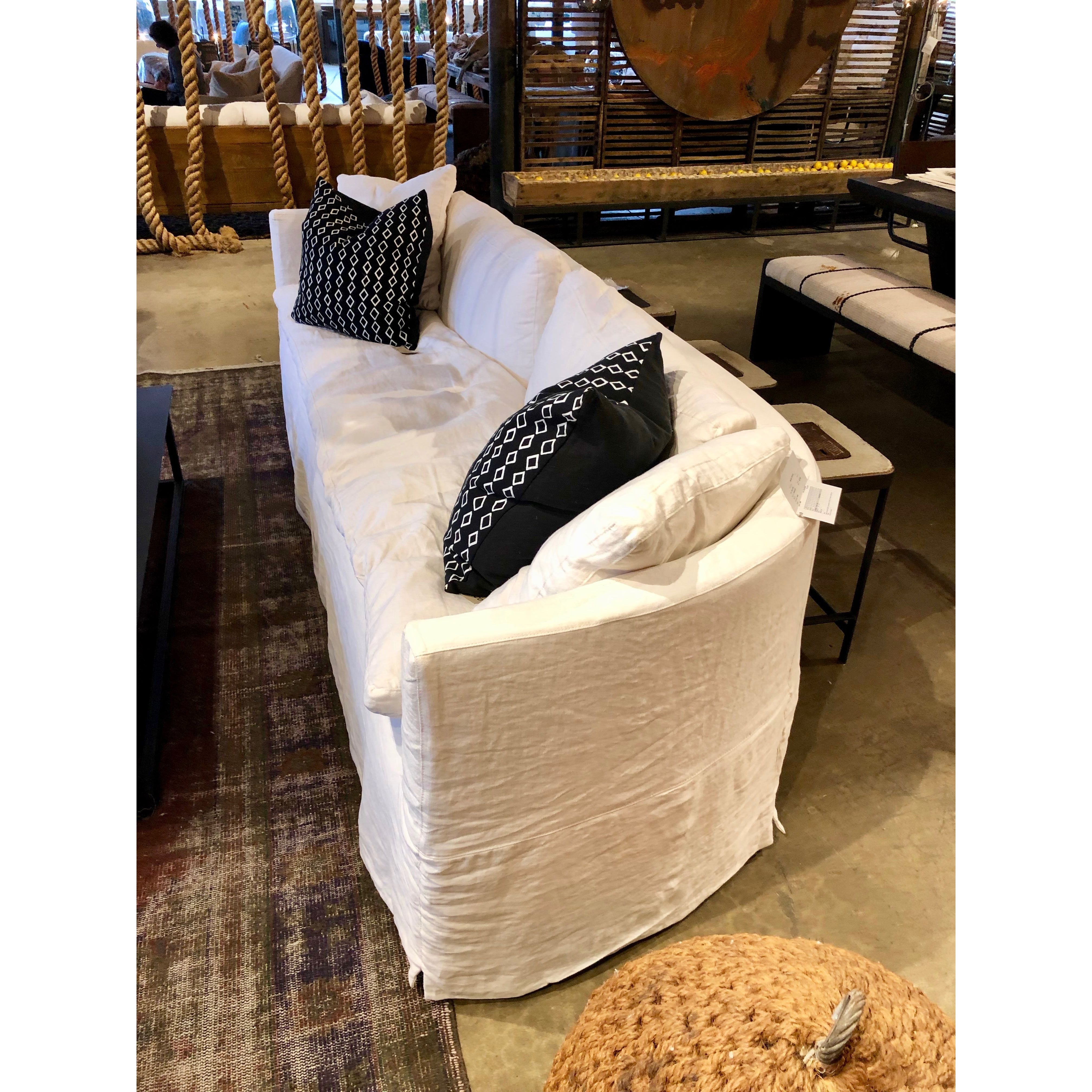 Featuring Havana Sofa Family by Cisco Brothers at Amethyst Home. This cozy Havana Sofa from Cisco Brothers is a wonderful addition to any room. The sofa features a gorgeous rounded frame with a slight taper to the front. This was instant swoon when we saw this at market. As shown slipcovered in Mariet White 100% linen fabric.
Havana 72" Loveseat: 72". Amethyst Home provides interior design, new home construction design consulting, vintage area rugs, and lighting in the Salt Lake City metro area.