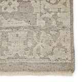 Featuring Sonnette Ayres Hand-Knotted Rug by Jaipur Living at Amethyst Home. The richly textured and elegantly designed Sonnette Ayres Area Rug combines an inviting, soft hand and eye-catching transitional style. The Ayres rug boasts a neutral palette of light taupe and gray that creates beautiful dimension among the brocade design. This hand-knotted wool.  Amethyst Home provides interior design, new home construction design consulting, vintage area rugs, and lighting in the Scottsdale metro area.