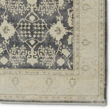 Featuring Boheme Pia Rug by Jaipur Living at Amethyst Home. The Boheme Pia Rug brings vintage inspiration to life with ornate, worldly designs and a timeless distress effect. The Pia area rug boasts a Persian-inspired center medallion, short fringe and detail-rich border in a navy, cream, gray, and pastel green colorway. This zero-pile rug is printed on cotton, polyester, and soft chenille for . Amethyst Home provides interior design services, furniture, rugs, and lighting in the Omaha metro area.