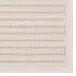 Featuring Continuum Theorem Rug by Jaipur Living at Amethyst Home. The Continuum collection brings the classic sisal look to outdoor spaces and high-traffic indoor areas. The soft Axiom design features an abstract, geometric pattern with cream high-low pile for added dimension. The polypropylene fibers are stain and water resistant for an easy-care accent p. Amethyst Home provides interior design, new home construction design consulting, vintage area rugs, and lighting in the Park City metro area.