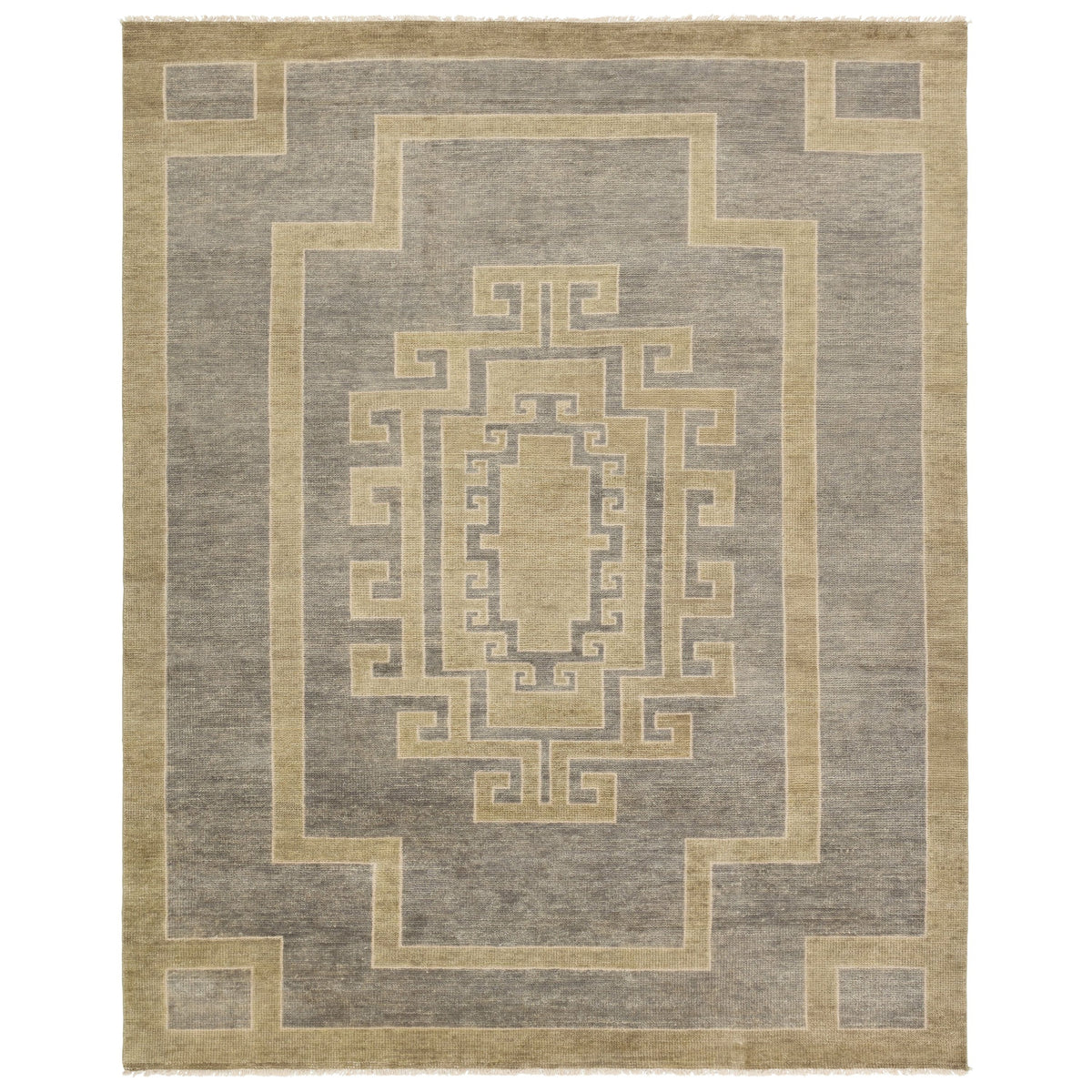 Tapis noué à la main Kyrenia gris Chypre