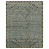 Featuring Cyprus Paphos Hand-Knotted Rug by Jaipur Living at Amethyst Home. The hand-knotted Cyprus collection showcases a modern representation of vintage Kars designs with clean-lined geometric details and fresh colorways. The blue, gray and sage green Paphos design delights with a minimalistic medallion pattern and a similarly styled border. Low pile and naturally stain resis. Amethyst Home provides interior design, new construction, custom furniture, and area rugs in the Des Moines metro area.