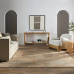 Featuring Edage Kayell Rug by Jaipur Living at Amethyst Home. The innovative Edage rug Kayell showcases distressed, vintage designs, digitally printed onto a jute and polyester base. This process provides effortless texture and natural appeal through the jute weave, while maintaining an elevated feel through updated traditional patterns. The Kayell desi. Amethyst Home provides interior design, new home construction design consulting, vintage area rugs, and lighting in the Newport Beach metro area.