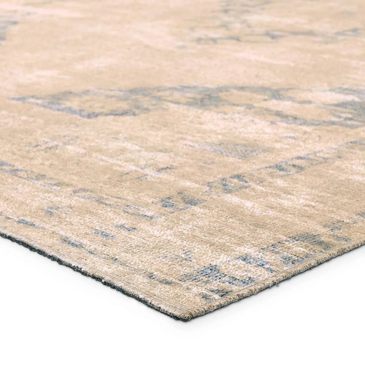 Featuring Edage Sibit Rug by Jaipur Living at Amethyst Home. The innovative Edage rug Sibit showcases distressed, vintage designs, digitally printed onto a jute and polyester base. This process provides effortless texture and natural appeal through the jute weave, while maintaining an elevated feel through updated traditional patterns. The Sibit design sho. Amethyst Home provides interior design, new home construction design consulting, vintage area rugs, and lighting in the Alpharetta metro area.