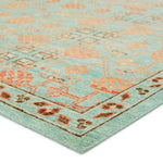 Featuring Eden Anemone Hand-Knotted Rug by Jaipur Living at Amethyst Home. The Eden Anemone pairs fresh, vibrant colors with provincial Persian motifs for the perfect blend of new and time-honored. This hand-knotted wool rug features a hand-sheared quality that lends the design a perfectly vintage and a lovingly worn look. The vibrant tones of the Anemone r. Amethyst Home provides interior design, new home construction design consulting, vintage area rugs, and lighting in the Nashville metro area.