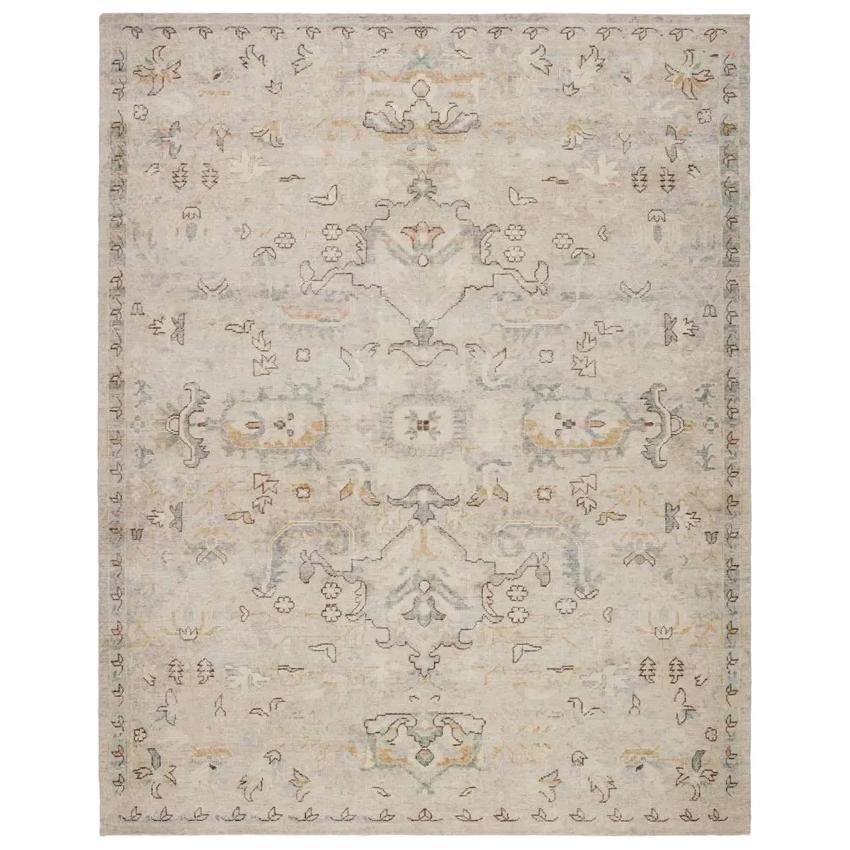 Featuring Eden Latham Rug by Jaipur Living at Amethyst Home. The Eden collection pairs fresh, vibrant colors with provincial Persian motifs for the perfect blend of new and time-honored. This hand-knotted wool rug features a hand-sheared quality that lends the design a perfectly vintage and a lovingly worn look. The soft and subdued tones of the Latham rug anchor any transitional space and le. Amethyst Home provides interior design services, furniture, rugs, and lighting in the Seattle metro area.