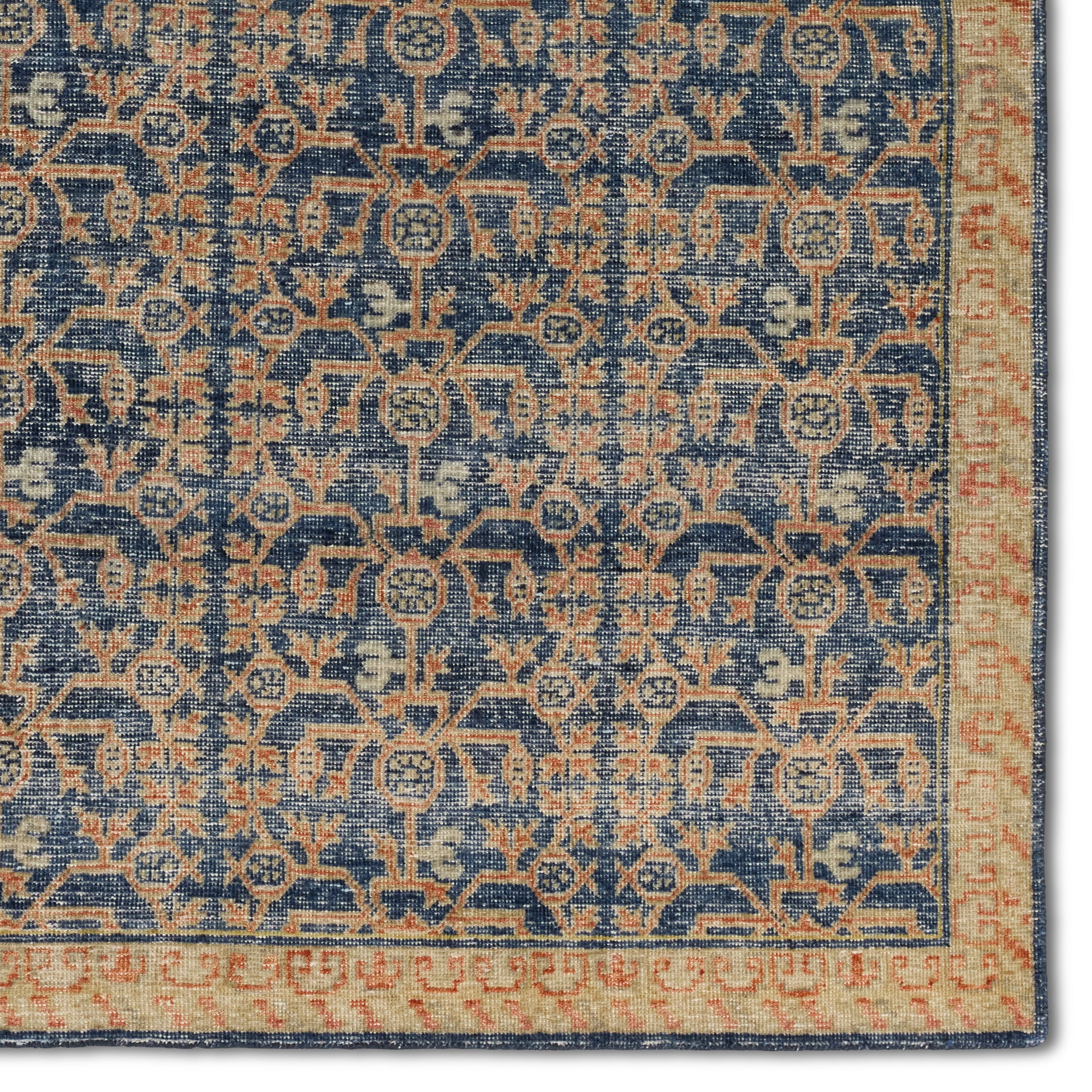 Featuring Eden Navy Merriman Hand-Knotted Rug by Jaipur Living at Amethyst Home. The Eden collection pairs fresh, vibrant colors with provincial Persian motifs for the perfect blend of new and time-honored. This hand-knotted wool rug features a hand-sheared quality that lends the design a perfectly vintage and a lovingly worn look. The earthy tones of the Merriman rug provide an . Amethyst Home provides interior design, new construction, custom furniture, and area rugs in the Charlotte metro area.