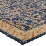 Featuring Eden Navy Merriman Hand-Knotted Rug by Jaipur Living at Amethyst Home. The Eden collection pairs fresh, vibrant colors with provincial Persian motifs for the perfect blend of new and time-honored. This hand-knotted wool rug features a hand-sheared quality that lends the design a perfectly vintage and a lovingly worn look. The earthy tones of the Merriman rug provide an inv. Amethyst Home provides interior design, new construction, custom furniture, and area rugs in the Dallas metro area.