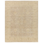 Featuring Eloquent Cream Verity Hand-Knotted Rug by Jaipur Living at Amethyst Home. The Eloquent collection emanates traditional elegance, lending a soft and serene look to transitional homes. The Verity area rug features a faded Oushak design in blue, gray, and green tones. This hand-knotted wool and viscose rug grounds living spaces with a classic, earthy look. Crafted of durab. Amethyst Home provides interior design, new construction, custom furniture, and area rugs in the Charlotte metro area.