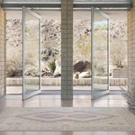 Featuring Jinsen Azzurro Rug by Jaipur Living at Amethyst Home. The hand-knotted Jinsen collection features a fresh incarnation of the vintage Turkish textile look. Classic in pattern and modern in color, the Alamo rug boasts a beautiful palette of cream, beige, gold, and brown, featuring distinct dye-lot details and subtle fringe. This artisan-crafted med. Amethyst Home provides interior design, new home construction design consulting, vintage area rugs, and lighting in the Alpharetta metro area.