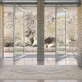 Featuring Jinsen Azzurro Rug by Jaipur Living at Amethyst Home. The hand-knotted Jinsen collection features a fresh incarnation of the vintage Turkish textile look. Classic in pattern and modern in color, the Alamo rug boasts a beautiful palette of cream, beige, gold, and brown, featuring distinct dye-lot details and subtle fringe. This artisan-crafted med. Amethyst Home provides interior design, new home construction design consulting, vintage area rugs, and lighting in the Alpharetta metro area.