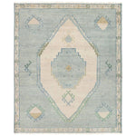 Featuring Jinsen Fayola Rug by Jaipur Living at Amethyst Home. The hand-knotted Jinsen collection features a fresh incarnation of the vintage Turkish textile look. Classic in pattern and modern in color, the Alamo rug boasts a beautiful palette of cream, beige, gold, and brown, featuring distinct dye-lot details and subtle fringe. This artisan-crafted medallio. Amethyst Home provides interior design, new home construction design consulting, vintage area rugs, and lighting in the Boston metro area.