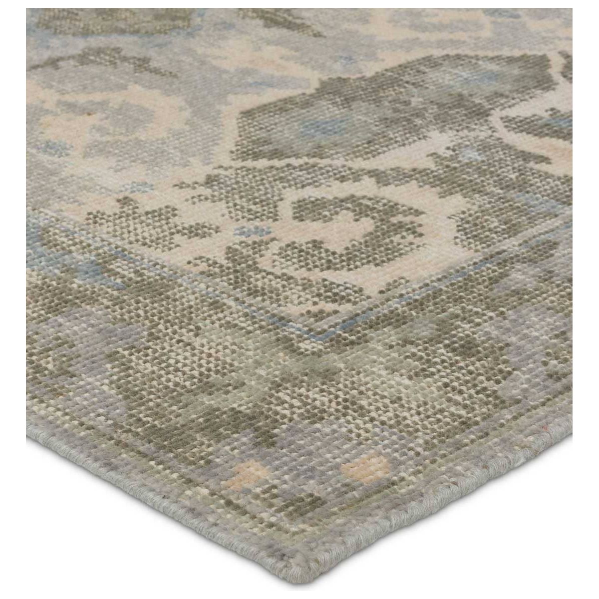 Featuring Kai Modify Hand-Knotted Rug by Jaipur Living at Amethyst Home. The artisan-made Kai collection effortlessly blends the contemporary influence of color with traditionally timeless looks. Exceptionally made and artfully designed, the hand knotted Modify area rug infuses homes with vintage allure. This wool accent boasts an elegant center medallion a. Amethyst Home provides interior design, new home construction design consulting, vintage area rugs, and lighting in the Nashville metro area.