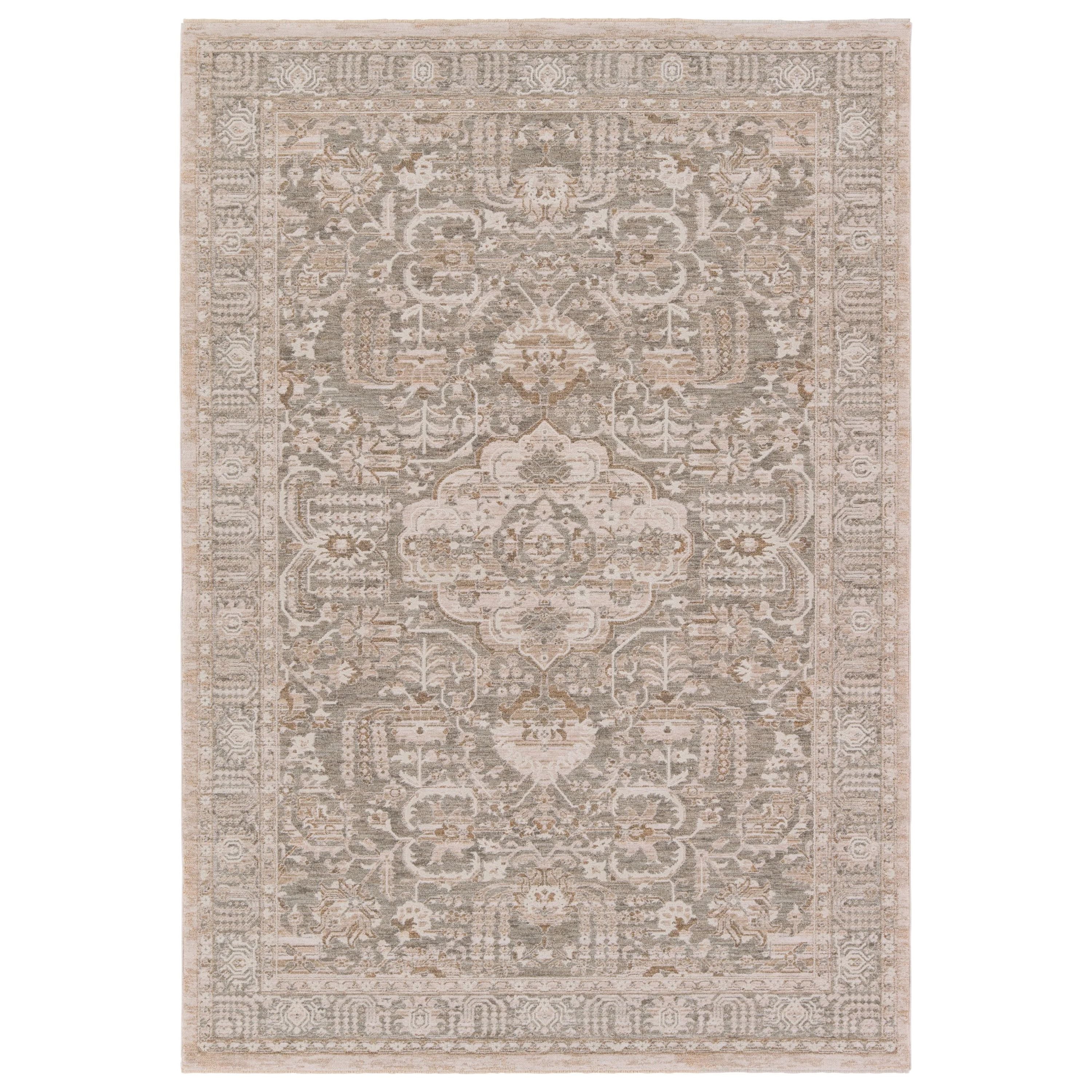 Featuring Lilit Acair Rug by Jaipur Living at Amethyst Home. With its neutral colorways and tree of life pattern inspiration, the Lilit collection is reminiscent of the traditional Persian designs found on distant travels, but with an easy-to-decorate and contemporary twist. The Acair design features a transitional, center medallion with scrolling details . Amethyst Home provides interior design, new home construction design consulting, vintage area rugs, and lighting in the Alpharetta metro area.