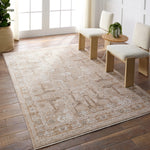 Featuring Lilit Beige Lechmere Rug by Jaipur Living at Amethyst Home. With its neutral colorways and tree of life pattern inspiration, the Lilit collection is reminiscent of the traditional Persian designs found on distant travels, but with an easy-to-decorate and contemporary twist. The Lechmere design features a traditional tree of life pattern with geome. Amethyst Home provides interior design, new home construction design consulting, vintage area rugs, and lighting in the Park City metro area.