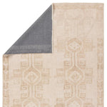 Featuring Lumal Barine Rug by Jaipur Living at Amethyst Home. Distressed, vintage designs offer an elevated tone for the Lumal Collection. The Barine rug features Southwestern-inspired medallions and a thin geometric border in tones of tan and cream. This machine washable rug is stain resistant and easy to clean, perfect for homes with children and pets. Th. Amethyst Home provides interior design, new home construction design consulting, vintage area rugs, and lighting in the Charlotte metro area.