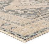 Featuring Lumal Pasain Rug by Jaipur Living at Amethyst Home. Distressed, vintage designs offer an elevated tone for the Lumal Collection. The Pasin rug features an updated traditional inspired medallion and multiple floral borders in tones of navy, light green, cream, gray, and tan. This machine washable rug is stain resistant and easy to clean, perfect f. Amethyst Home provides interior design, new home construction design consulting, vintage area rugs, and lighting in the Des Moines metro area.