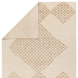 Featuring Merzouga Sarenthia Hand-Knotted Rug by Jaipur Living at Amethyst Home. A stunning array of globally inspired designs in neutral tones define the handknotted Merzouga by Heja Home Sarenthia. The Moroccan-inspired Sarenthia design showcases several checkered diamonds in cream and taupe tones. The 100% wool pile is soft underfoot and inherently stain. Amethyst Home provides interior design, new home construction design consulting, vintage area rugs, and lighting in the Nashville metro area.