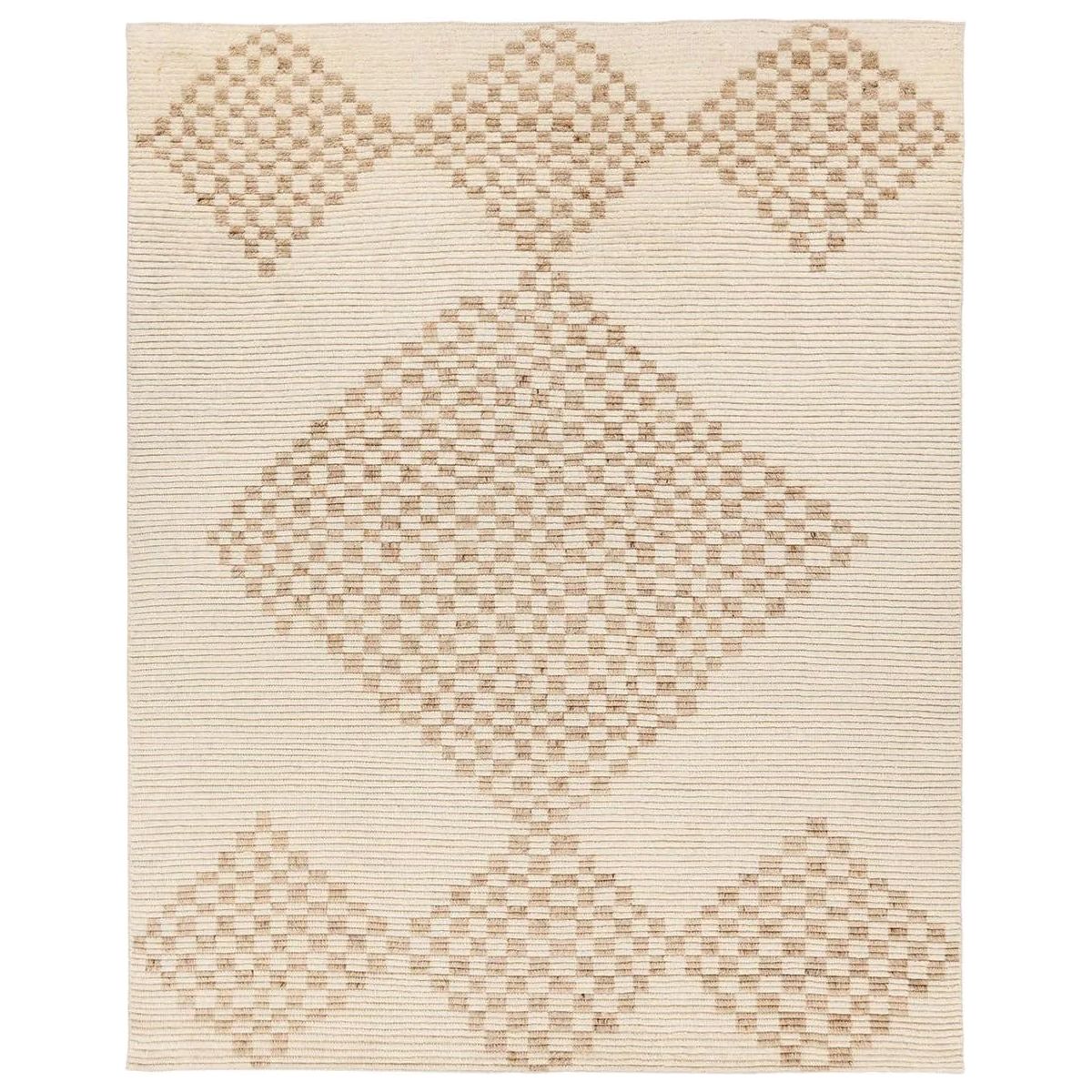 Featuring Merzouga Sarenthia Hand-Knotted Rug by Jaipur Living at Amethyst Home. A stunning array of globally inspired designs in neutral tones define the handknotted Merzouga by Heja Home Sarenthia. The Moroccan-inspired Sarenthia design showcases several checkered diamonds in cream and taupe tones. The 100% wool pile is soft underfoot and inherently . Amethyst Home provides interior design, new home construction design consulting, vintage area rugs, and lighting in the Salt Lake City metro area.